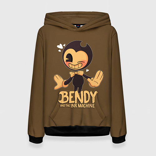 Женская толстовка Bendy And The Ink Machine / 3D-Черный – фото 1