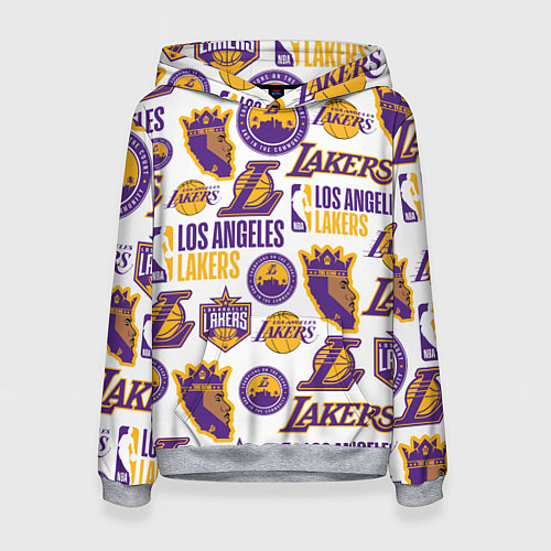 Женская толстовка LAKERS LOGO / 3D-Меланж – фото 1