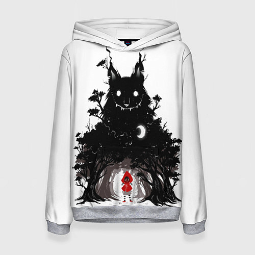 Женская толстовка Красная шапочка / 3D-Меланж – фото 1