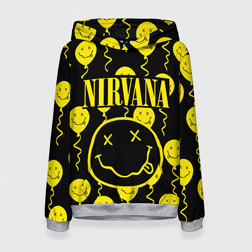 Женская толстовка NIRVANA / 3D-Меланж – фото 1