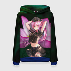 Толстовка-худи женская Zero Two, цвет: 3D-синий