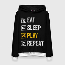 Женская толстовка Eat Sleep Play Repeat