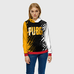 Толстовка-худи женская PUBG, цвет: 3D-красный — фото 2