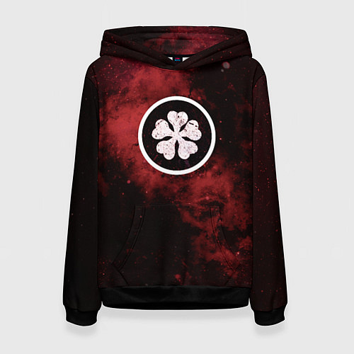 Женская толстовка Черный клевер / 3D-Черный – фото 1