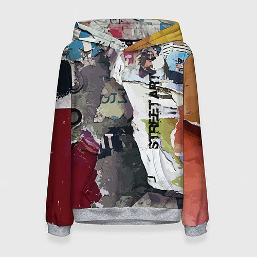 Женская толстовка Street art / 3D-Меланж – фото 1