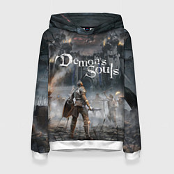Толстовка-худи женская Demons Souls, цвет: 3D-белый