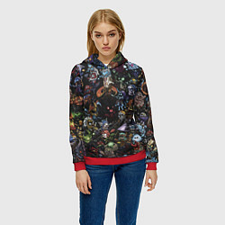 Толстовка-худи женская Heros Dota 2, цвет: 3D-красный — фото 2