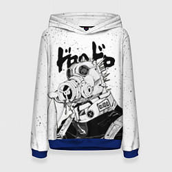 Толстовка-худи женская DOROHEDORO, цвет: 3D-синий