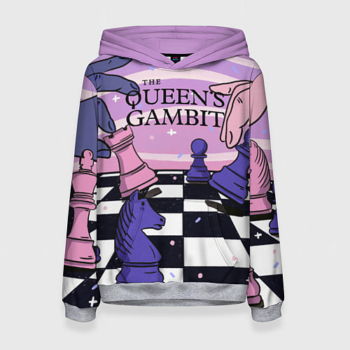 Женская толстовка The Queens Gambit / 3D-Меланж – фото 1