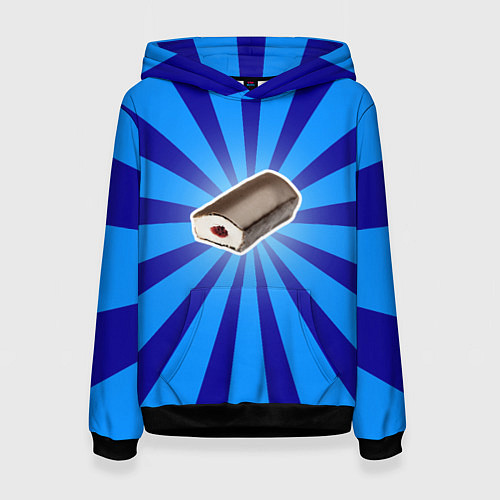 Женская толстовка Глазированный сырок / 3D-Черный – фото 1