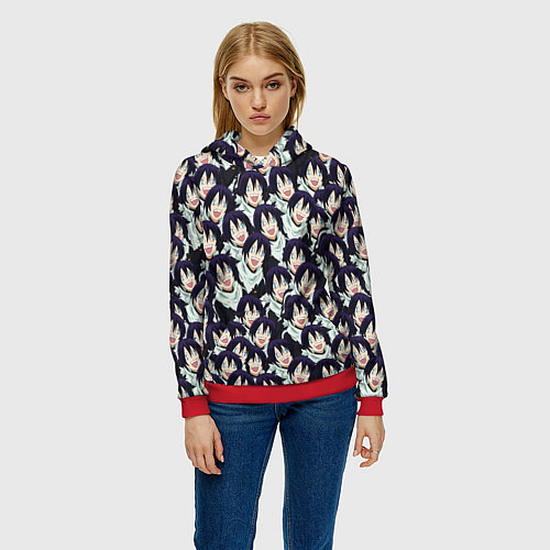 Женская толстовка ЯТО БЕЗДОМНЫЙ БОГ / 3D-Красный – фото 3