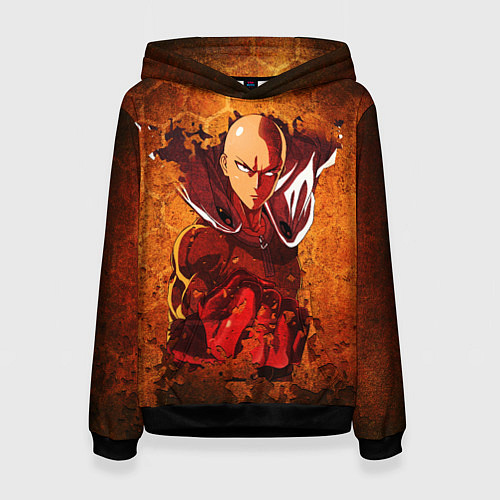 Женская толстовка Ванпанчмен / 3D-Черный – фото 1