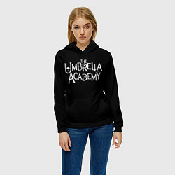 Толстовка-худи женская Umbrella academy, цвет: 3D-черный — фото 2