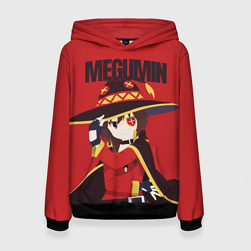 Женская толстовка Megumin / 3D-Черный – фото 1