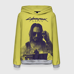 Толстовка-худи женская Cyberpunk 2077, цвет: 3D-меланж