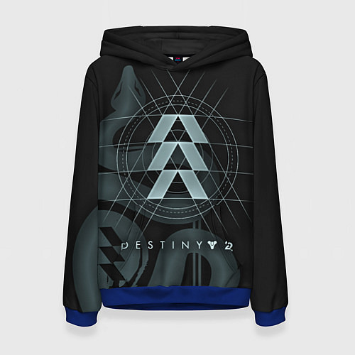 Женская толстовка DESTINY, HUNTER / 3D-Синий – фото 1