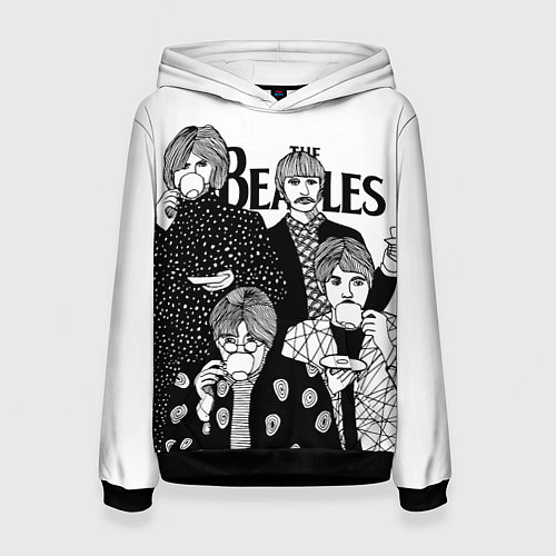 Женская толстовка THE BEATLES / 3D-Черный – фото 1