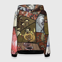 Толстовка-худи женская Dont Starve, цвет: 3D-черный