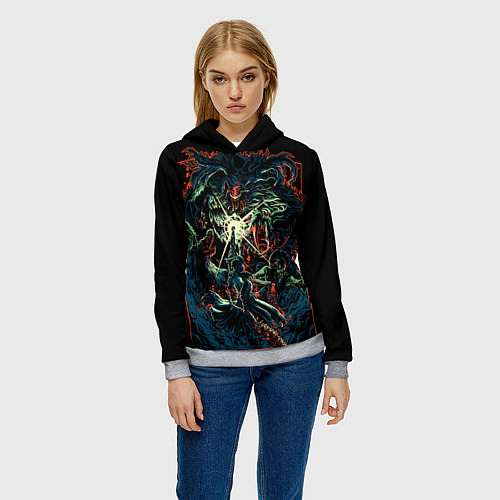 Женская толстовка Bloodborne / 3D-Меланж – фото 3