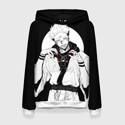 Толстовка-худи женская Сукуна, цвет: 3D-белый