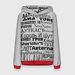 Толстовка-худи женская Вкус Метала, цвет: 3D-красный