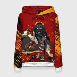 Толстовка-худи женская Hades - Аид, цвет: 3D-белый
