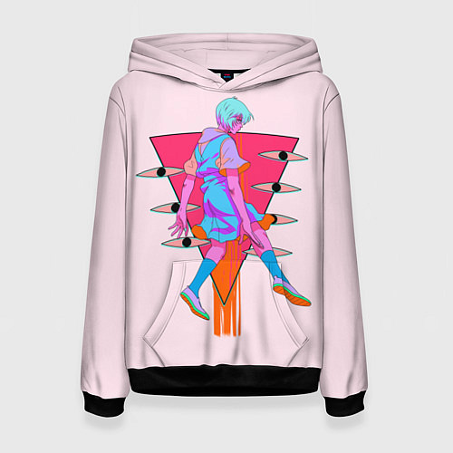 Женская толстовка Евангилион / 3D-Черный – фото 1