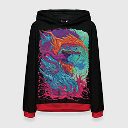 Толстовка-худи женская Hyper beast art, цвет: 3D-красный