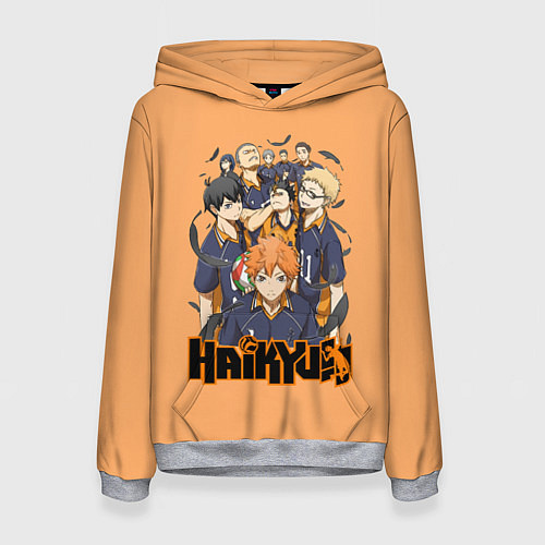 Женская толстовка Аниме Волейбол / 3D-Меланж – фото 1