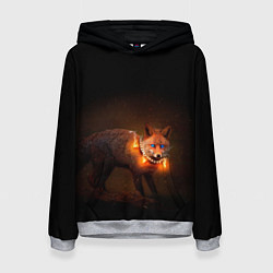 Толстовка-худи женская Dark fox, цвет: 3D-меланж