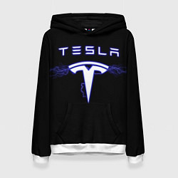 Толстовка-худи женская TESLA, цвет: 3D-белый