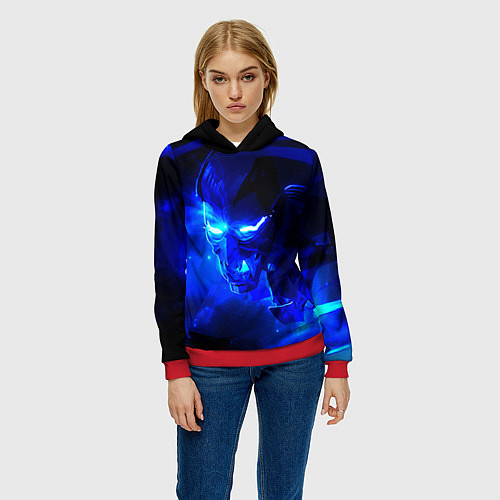Женская толстовка Валорант / 3D-Красный – фото 3