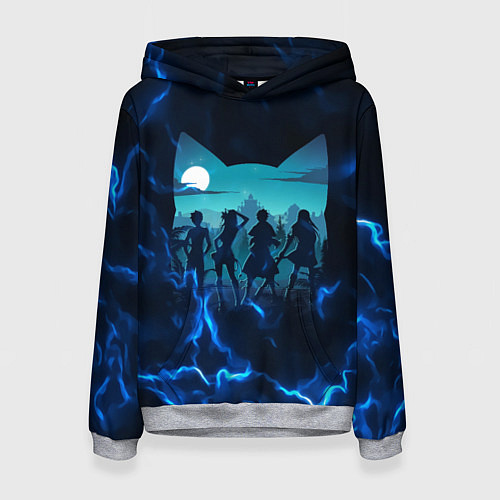 Женская толстовка Fairy tail Хвост Феи / 3D-Меланж – фото 1