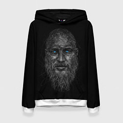 Толстовка-худи женская Ragnar Lodbrok, цвет: 3D-белый