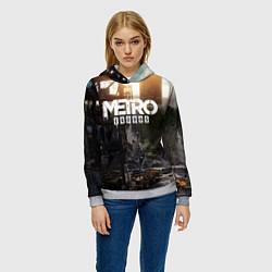Толстовка-худи женская Metro Exodus, цвет: 3D-меланж — фото 2
