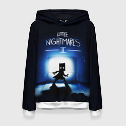 Толстовка-худи женская Little Nightmares 2 МОНО, цвет: 3D-белый