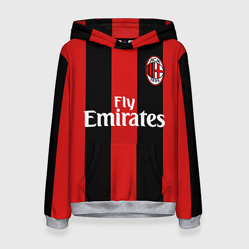 Женская толстовка Форма Милан Бекхэм / 3D-Меланж – фото 1