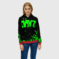 Толстовка-худи женская Dayz, цвет: 3D-красный — фото 2