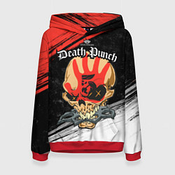 Толстовка-худи женская Five Finger Death Punch 7, цвет: 3D-красный