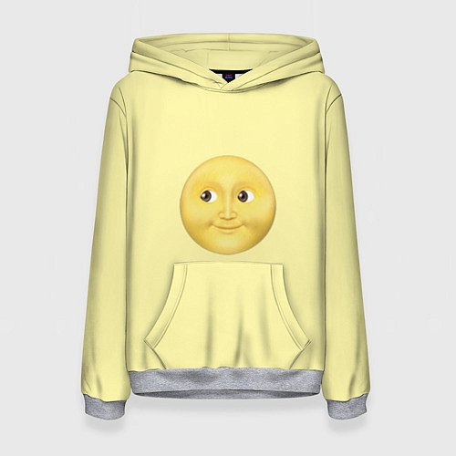 Женская толстовка Светлая луна / 3D-Меланж – фото 1