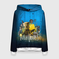 Толстовка-худи женская LITTLE NIGHTMARES 2, цвет: 3D-белый