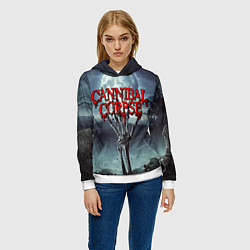 Толстовка-худи женская CANNIBAL CORPSE, цвет: 3D-белый — фото 2