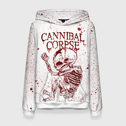 Толстовка-худи женская Cannibal Corpse, цвет: 3D-белый