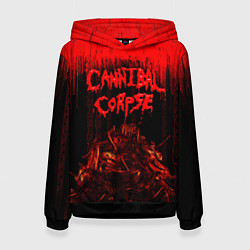 Толстовка-худи женская CANNIBAL CORPSE, цвет: 3D-черный