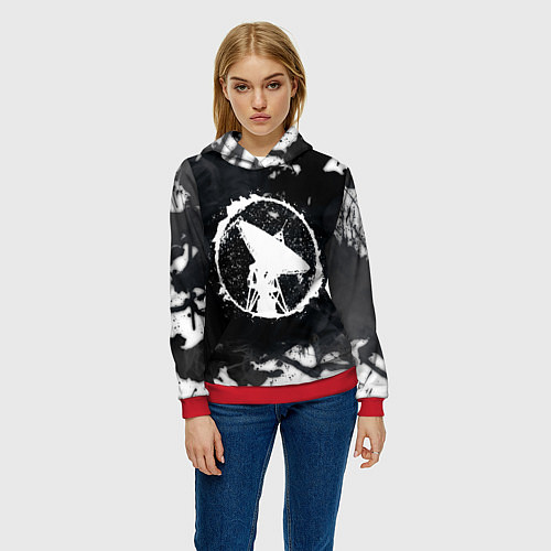 Женская толстовка ГРОТ / 3D-Красный – фото 3