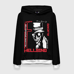 Толстовка-худи женская Hellsing, цвет: 3D-белый