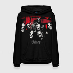 Толстовка-худи женская Slipknot Группа, цвет: 3D-черный