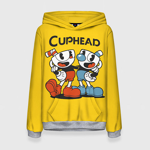 Женская толстовка CUPHEAD / 3D-Меланж – фото 1