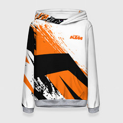 Толстовка-худи женская KTM КТМ Z, цвет: 3D-меланж