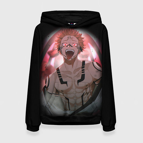 Женская толстовка МАГИЧЕСКАЯ БИТВА SUKUNA / 3D-Черный – фото 1